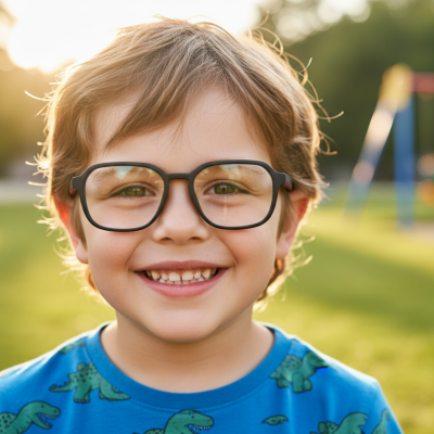 Police VK152 SURFER JR 1 Kids Eyeglasses - Black & Red