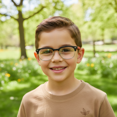 Ray-Ban RB1641 Kids Bio-Based Eyeglasses - Black & Red